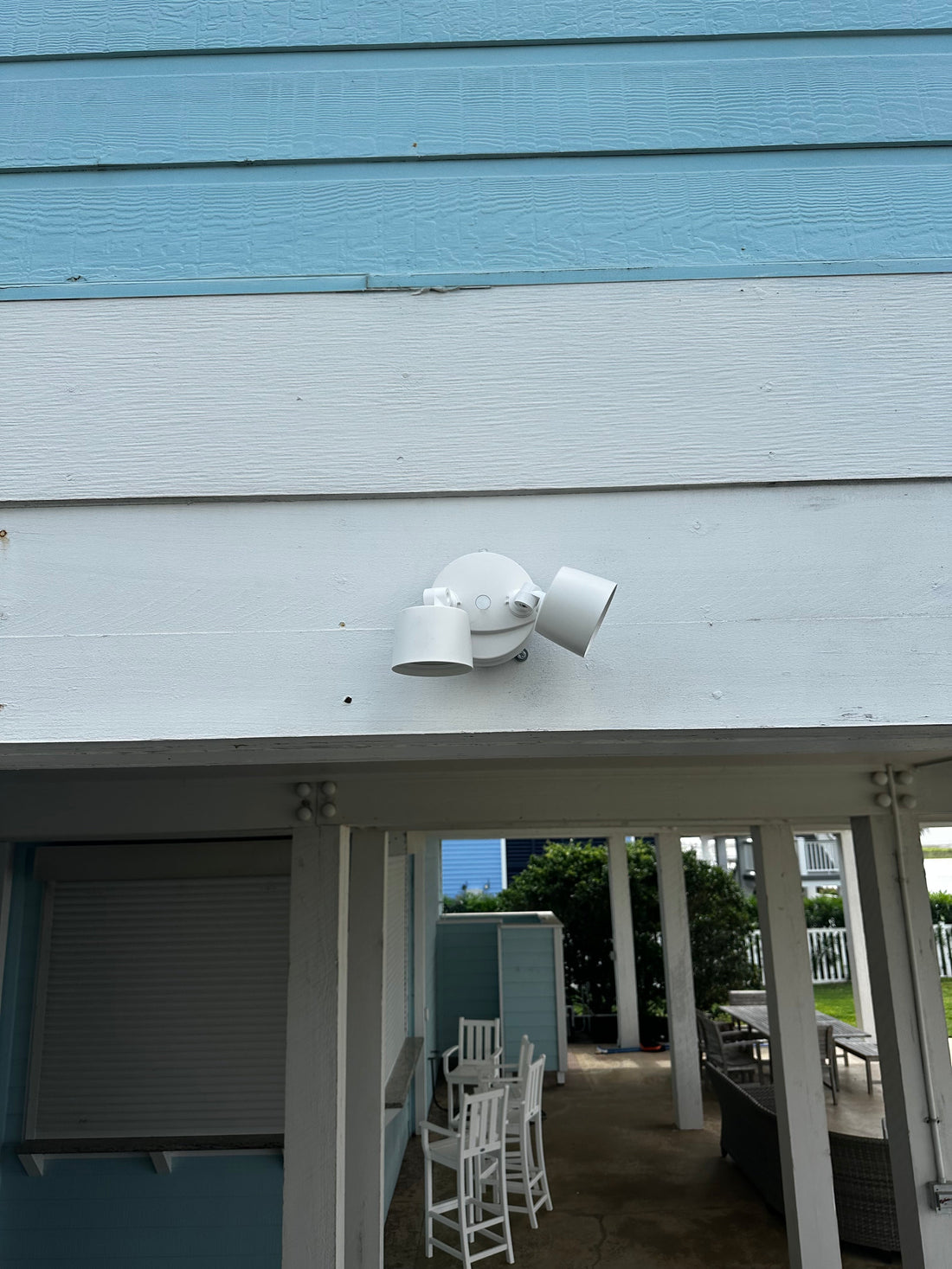 Security light replacement in Galveston Texas West End