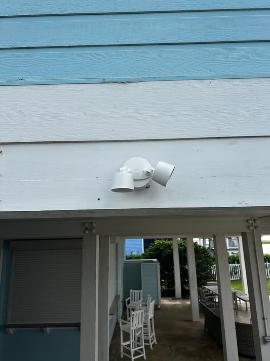 Security light replacement in Galveston Texas West End