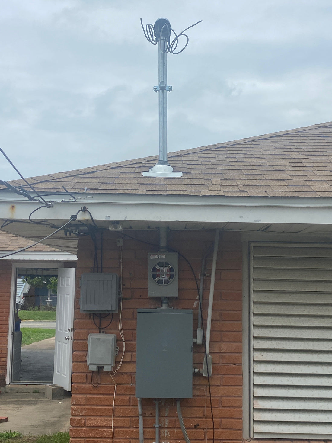 Electric panel, meter, and service riser replacement