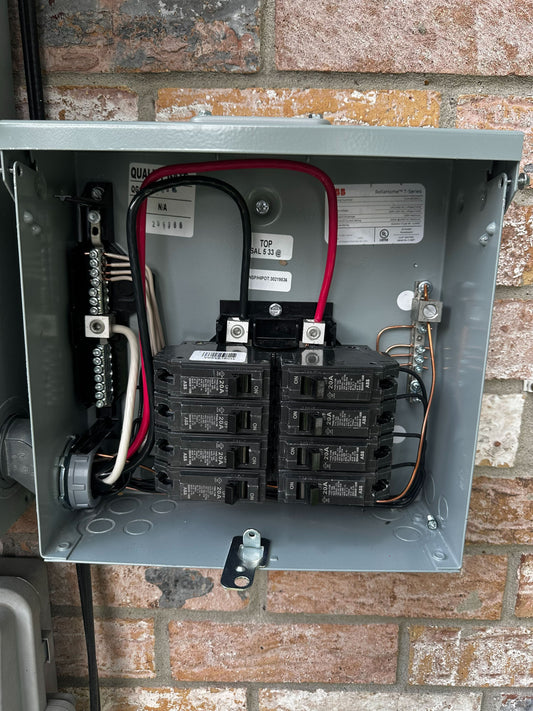 Subpanel Installation in Friendswood TX for Generator Interlock