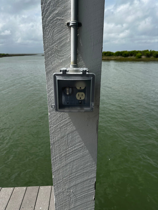 Plug and Switch replacement on A Galveston Dock
